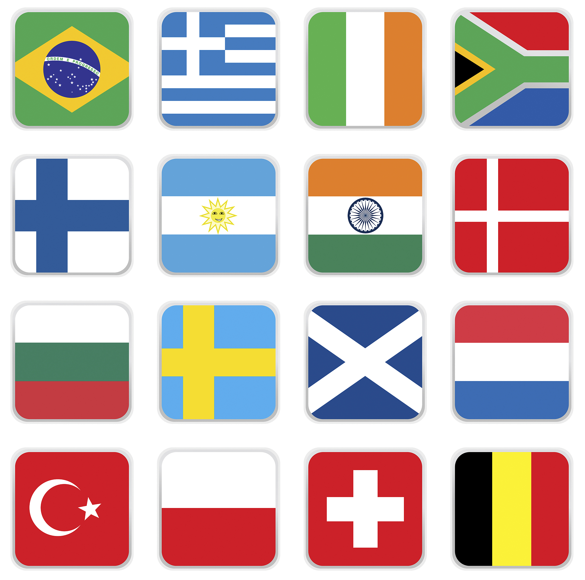 哪些国家的国旗不是长方形？