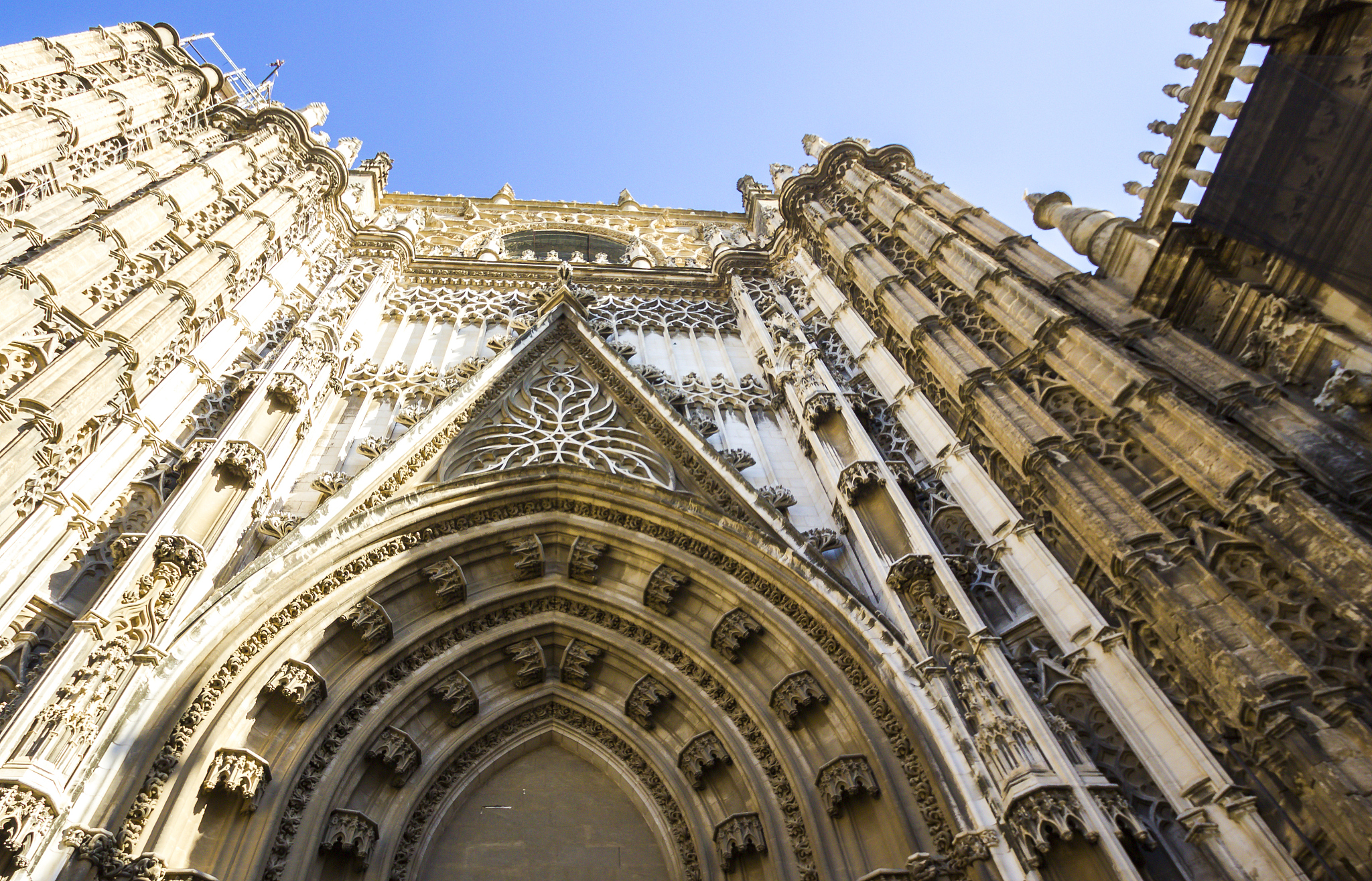 seville cathedral in the historic city of seville in andalusia, 
