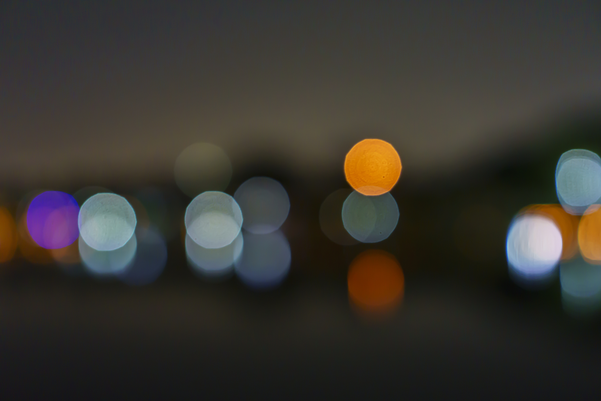 hot and cold defocused lights