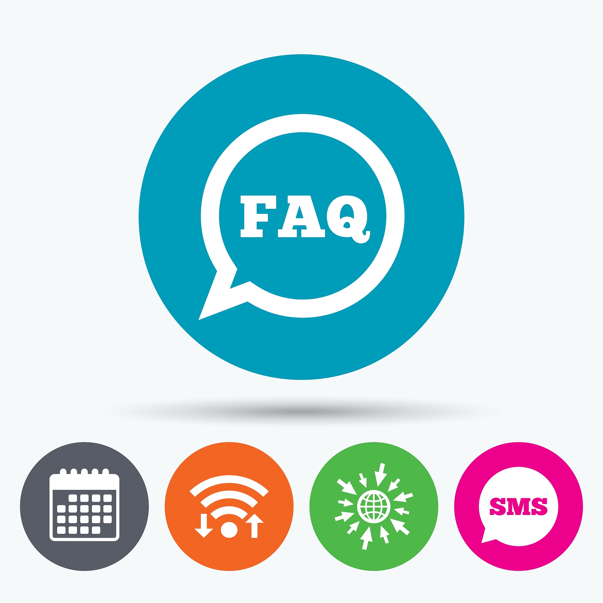 faq information sign icon help symbol