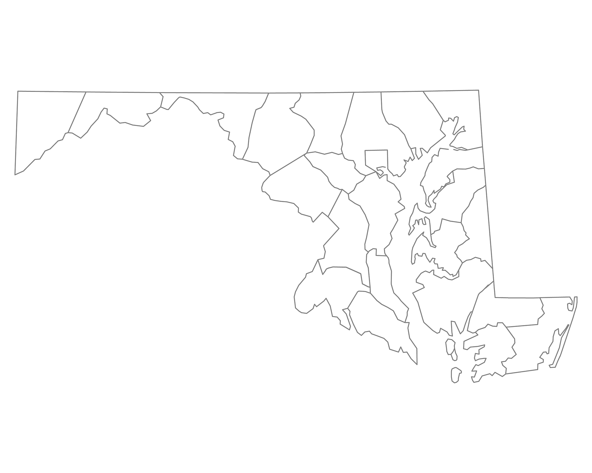map of maryland