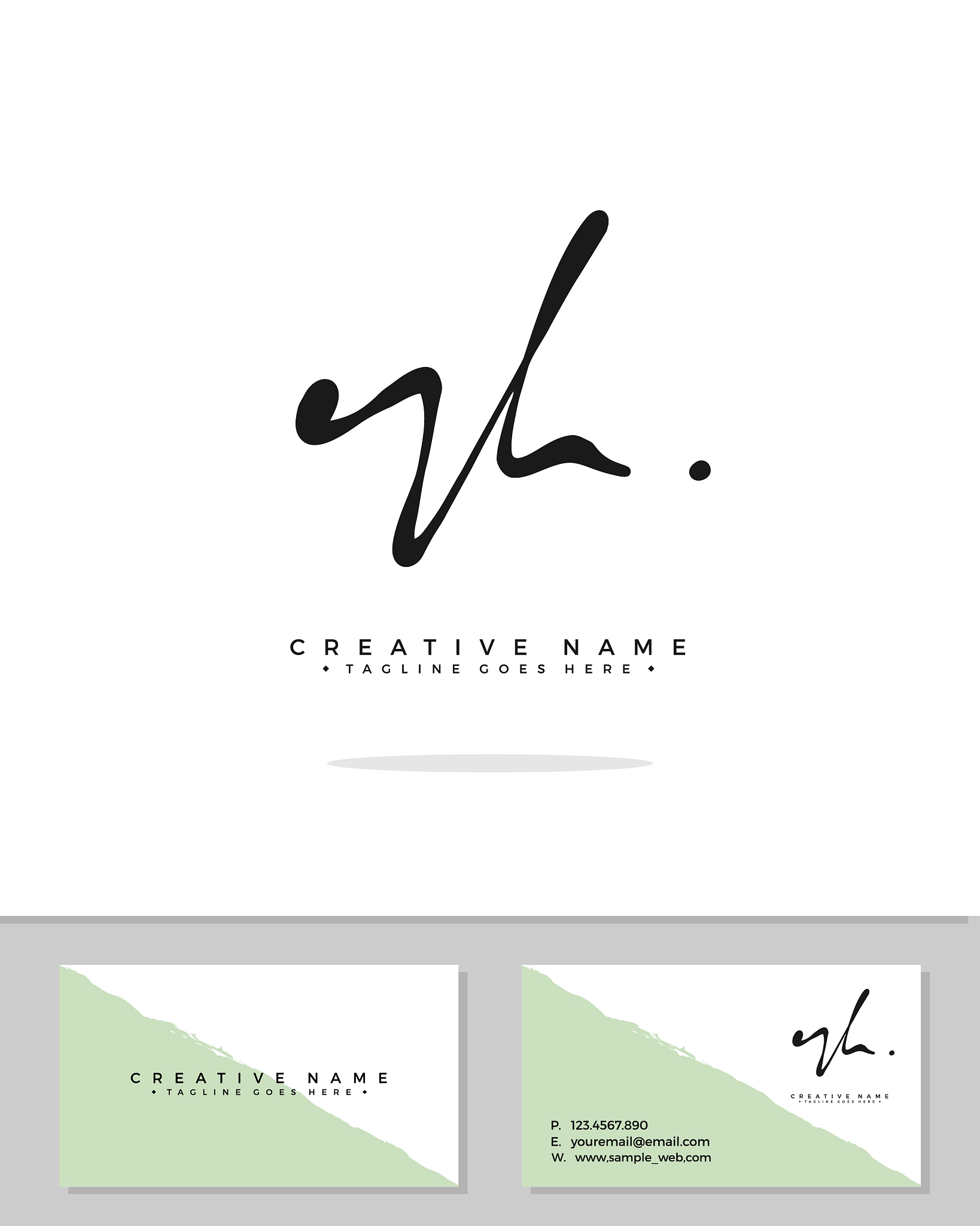 n h nh initial logo signature handwriting