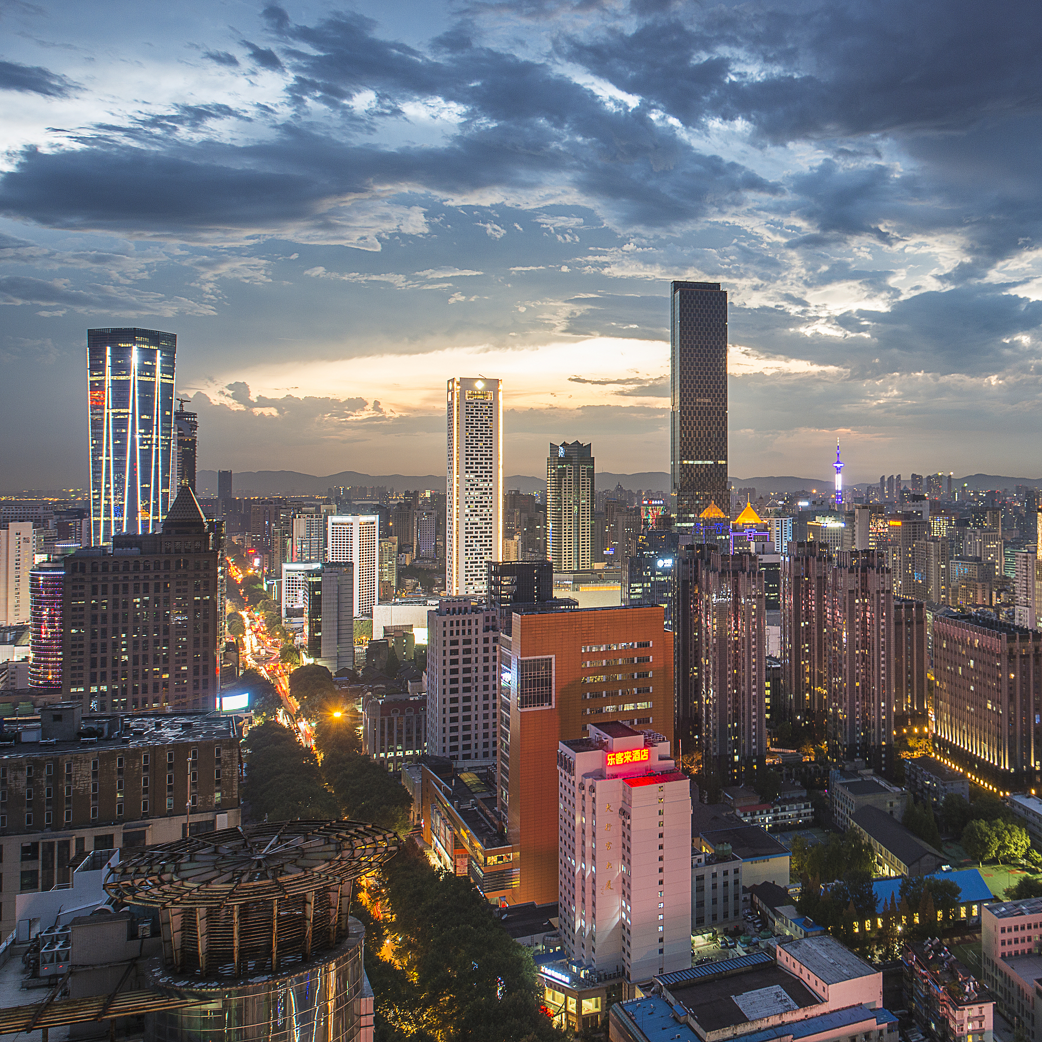 南京新街口夜景