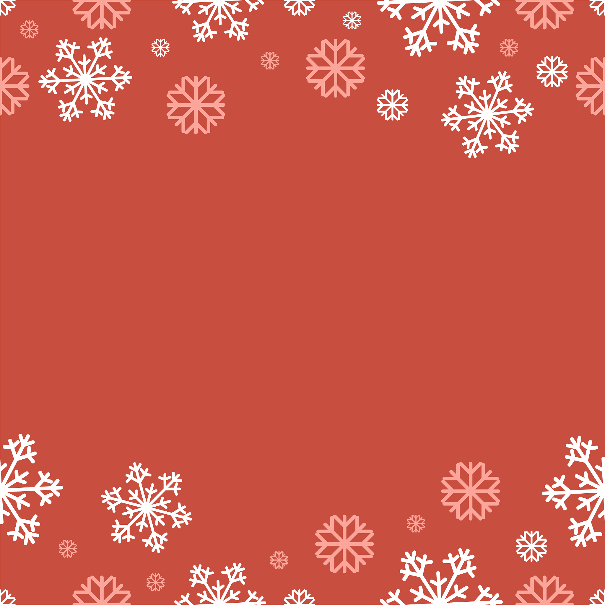snow vector illustration with copy space flat design