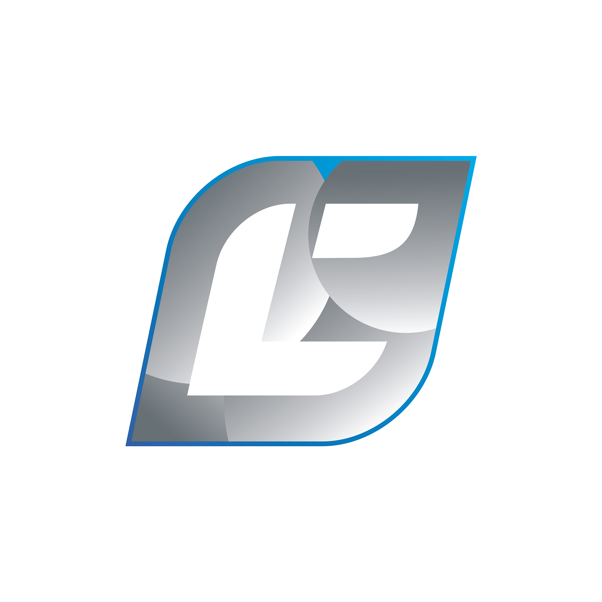 3d abstract c letter technology