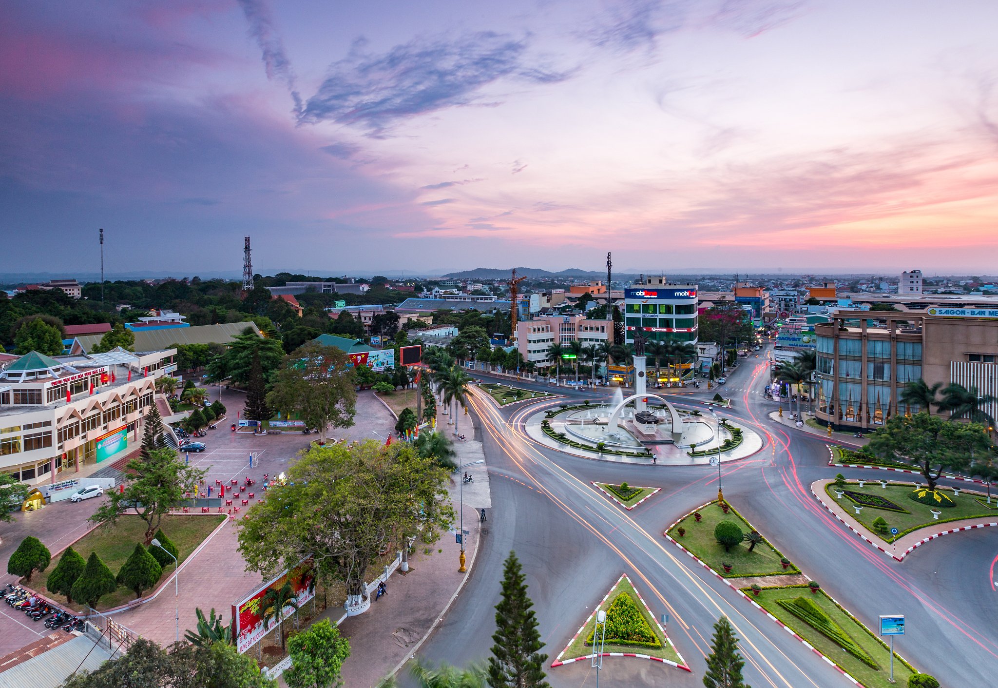 buon ma thuot, daklak,vietnam - mar 30, 2016: center of the buon