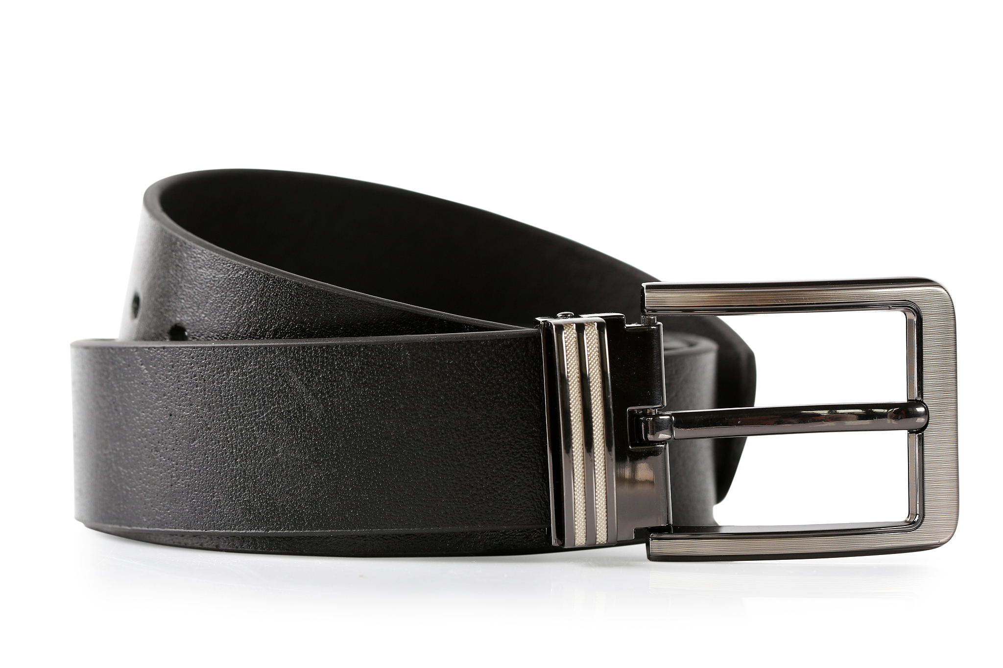 男士黑色真皮皮带 - 简约百搭，尽显品味