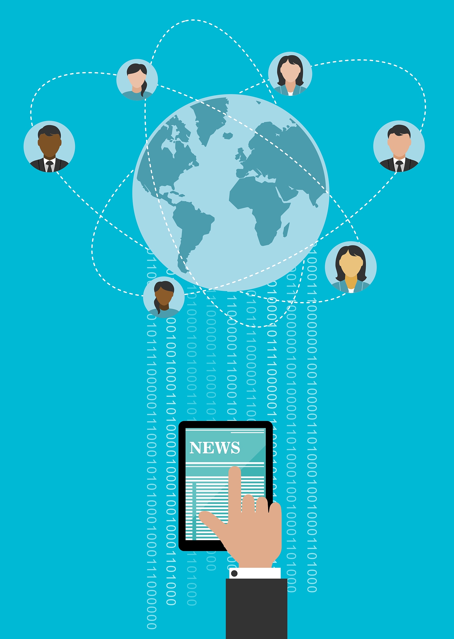 creative global networking concept design