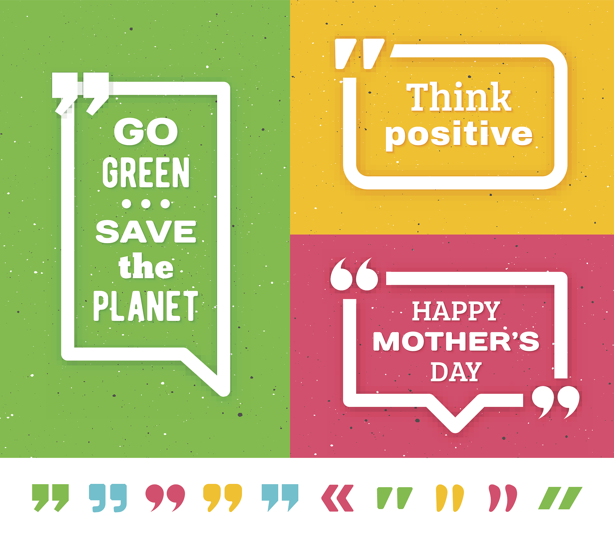 quote frame templates. quotation marks set