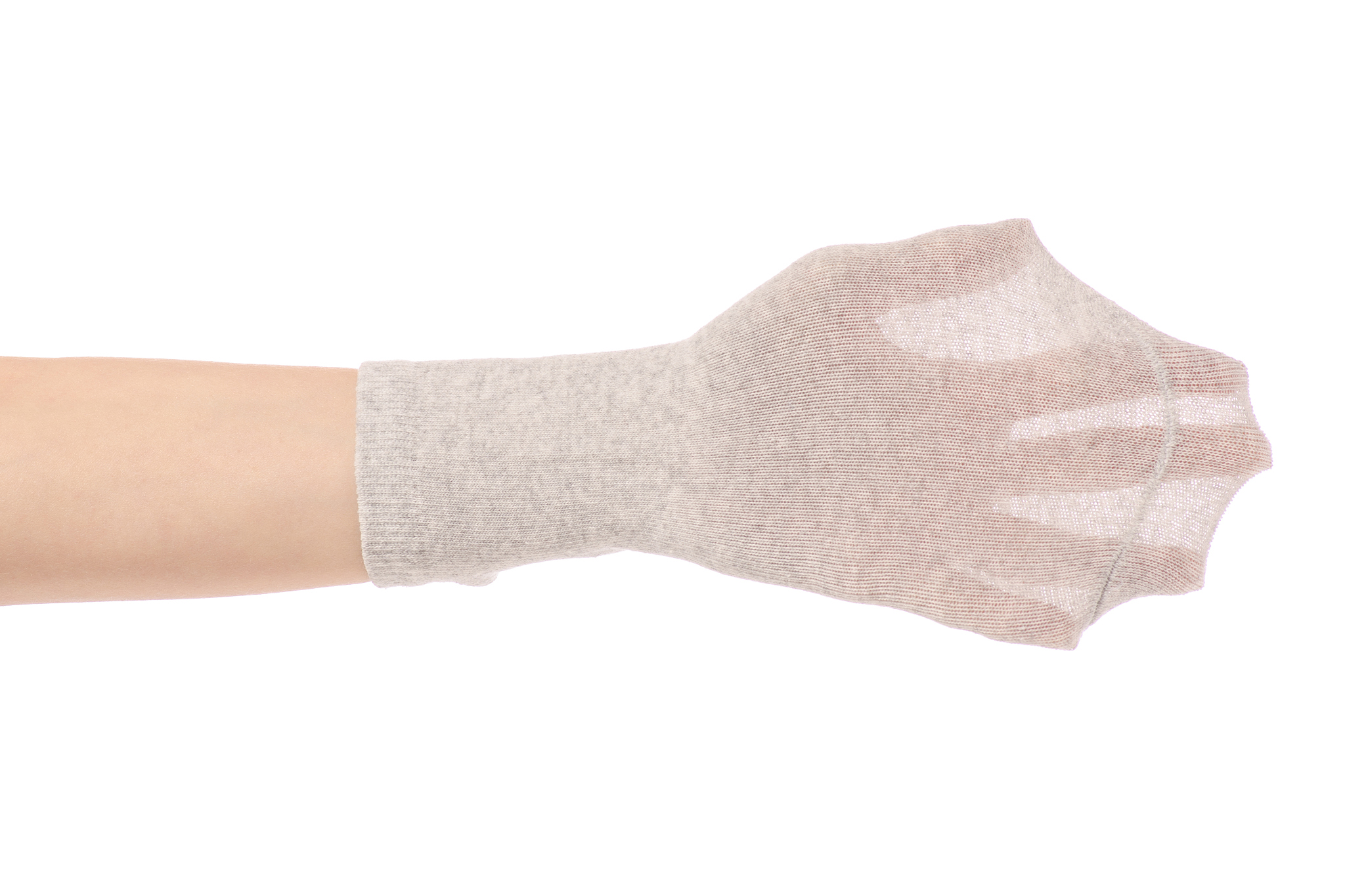 socks on the hands isolated