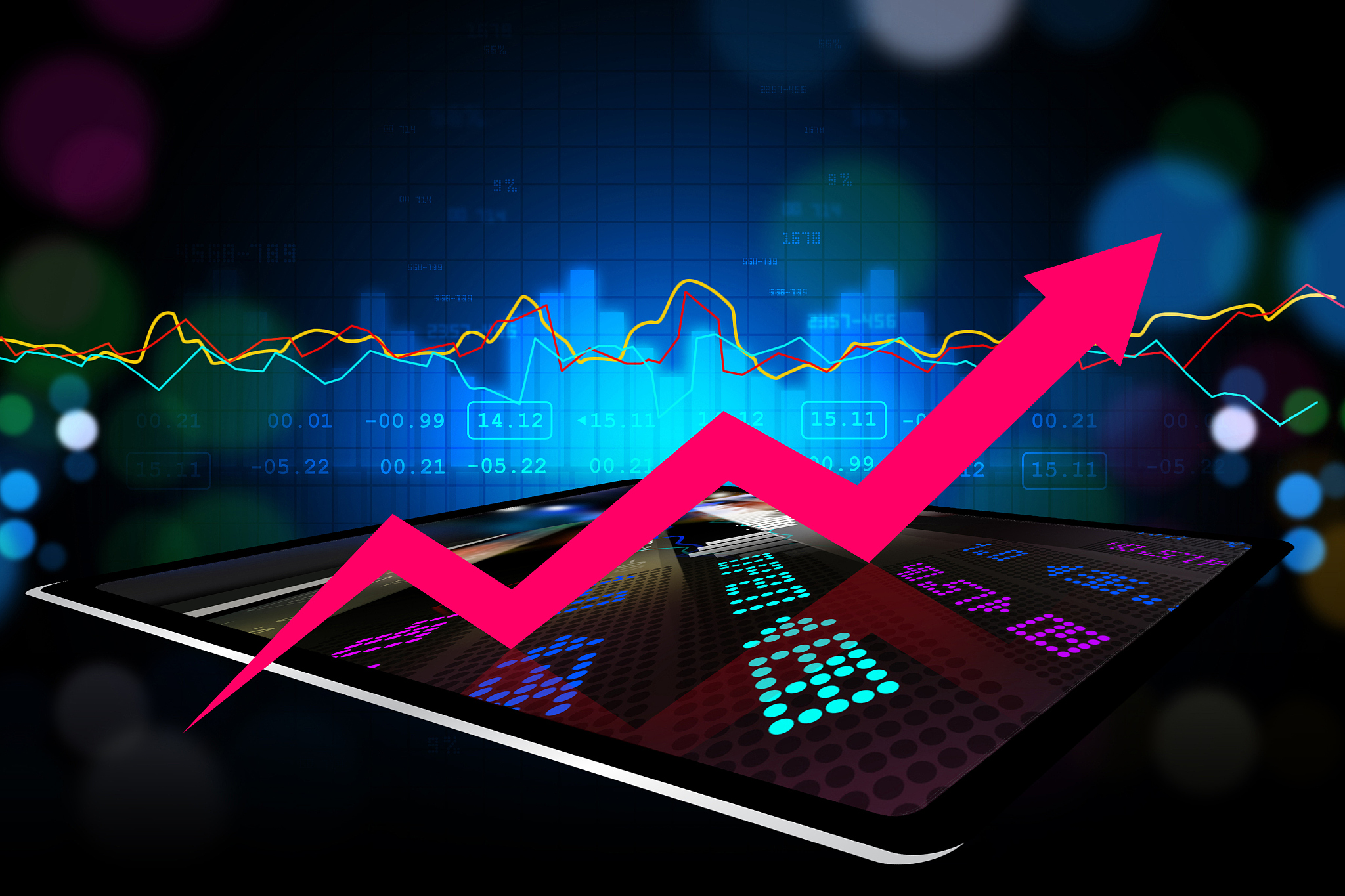 stock market business graph