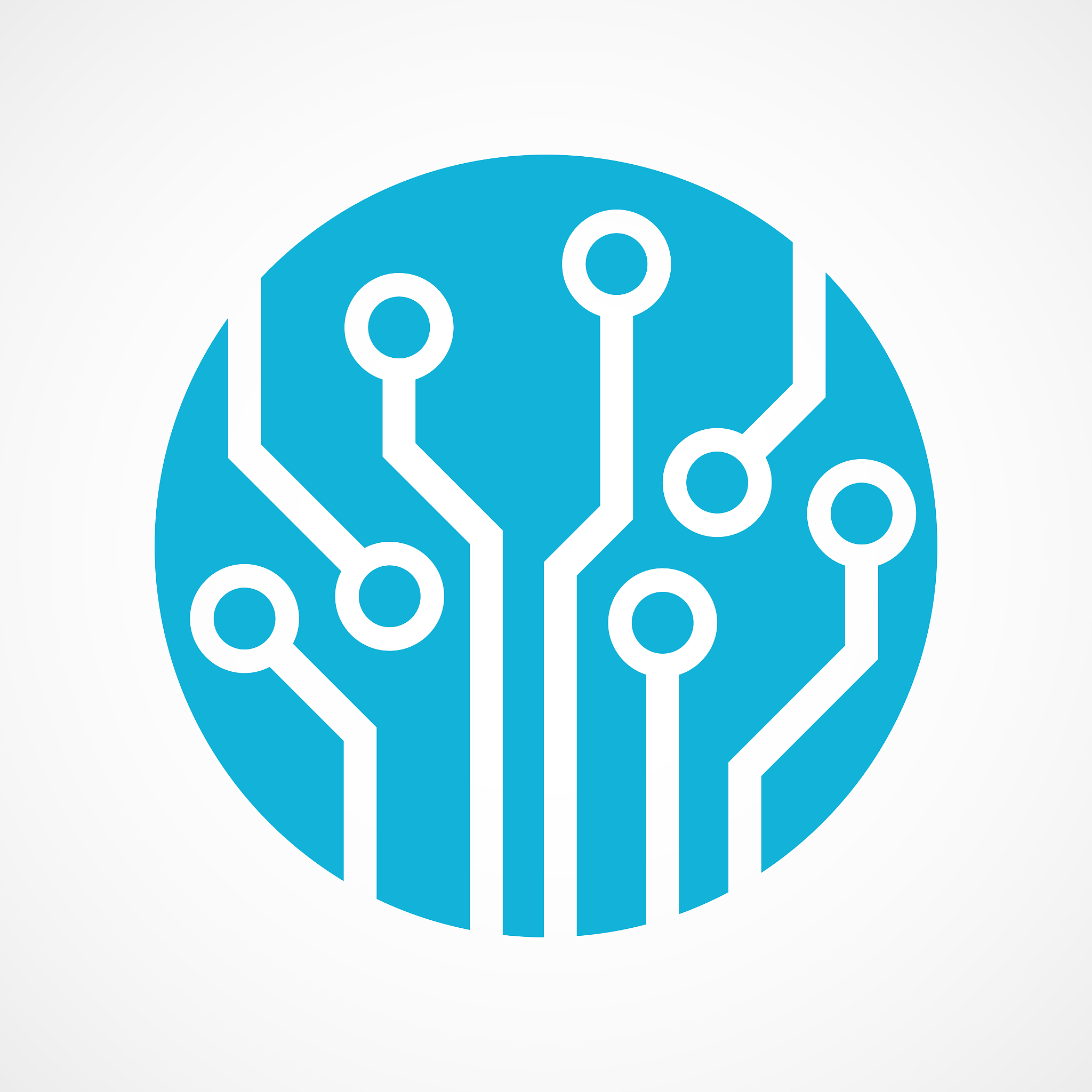 circuit board isolated , technology icon