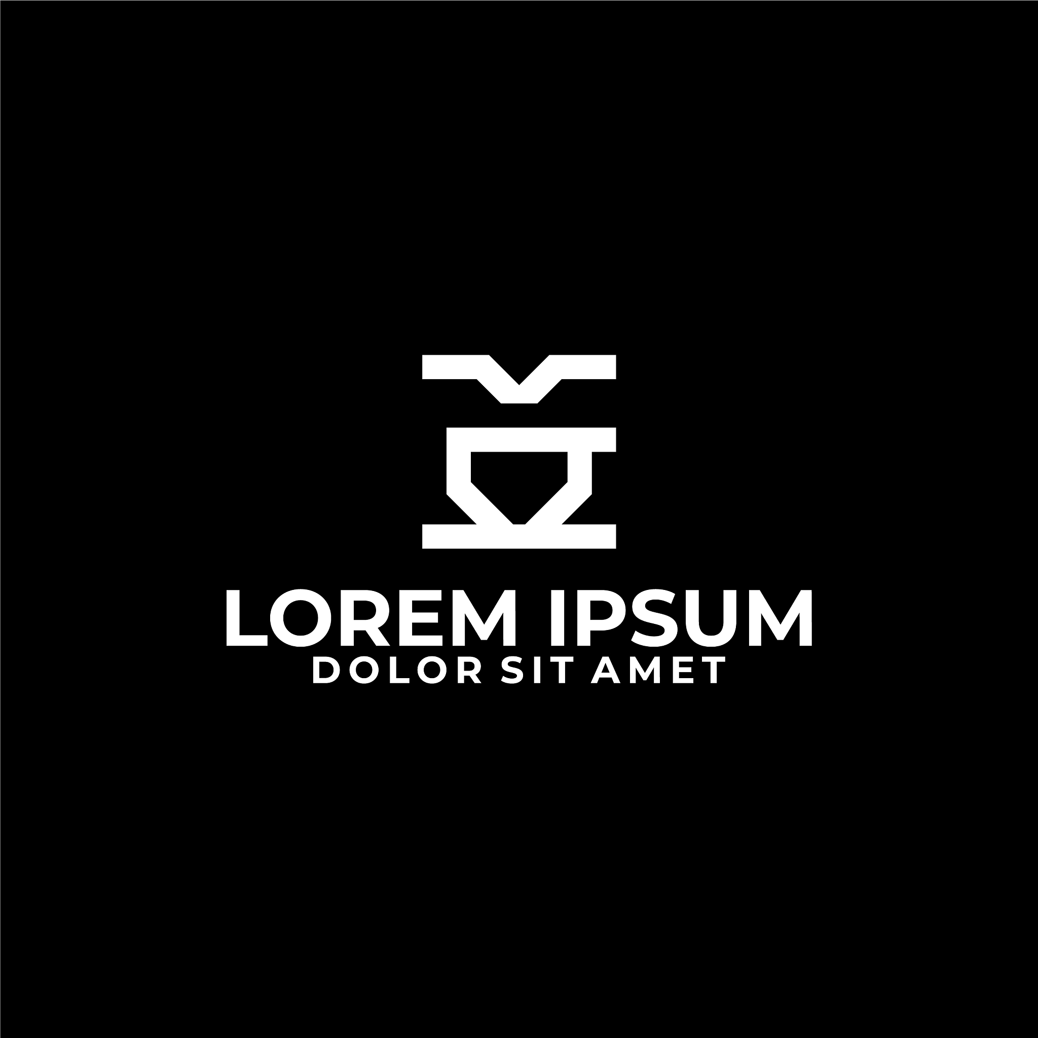 coffee cup logo template with modern line art icon