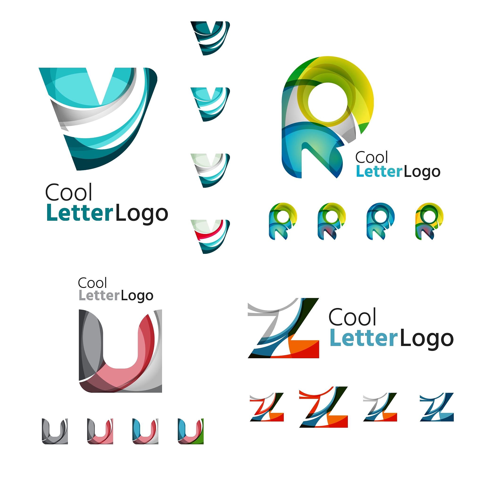 letter business emblem collection