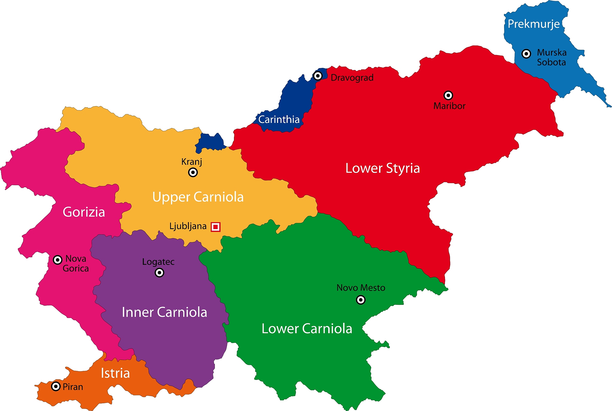 slovenia map