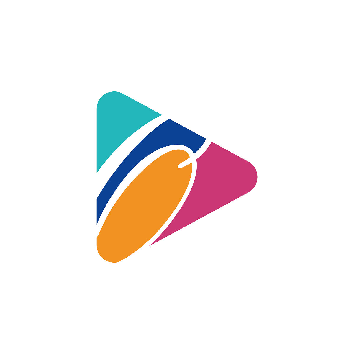 打logo用字母o的logo模板,平面风格丰富多彩的logo.