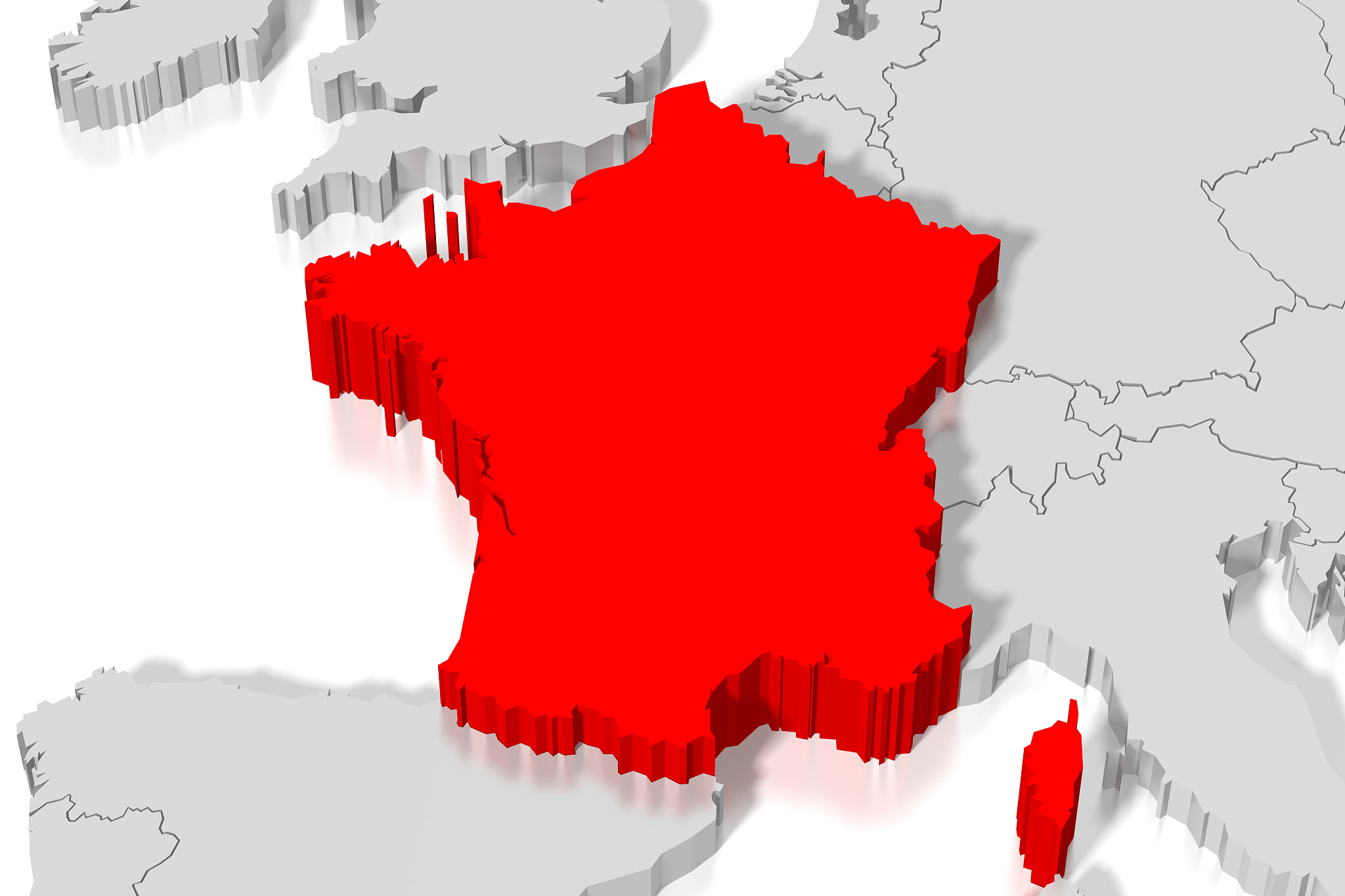3d map - france