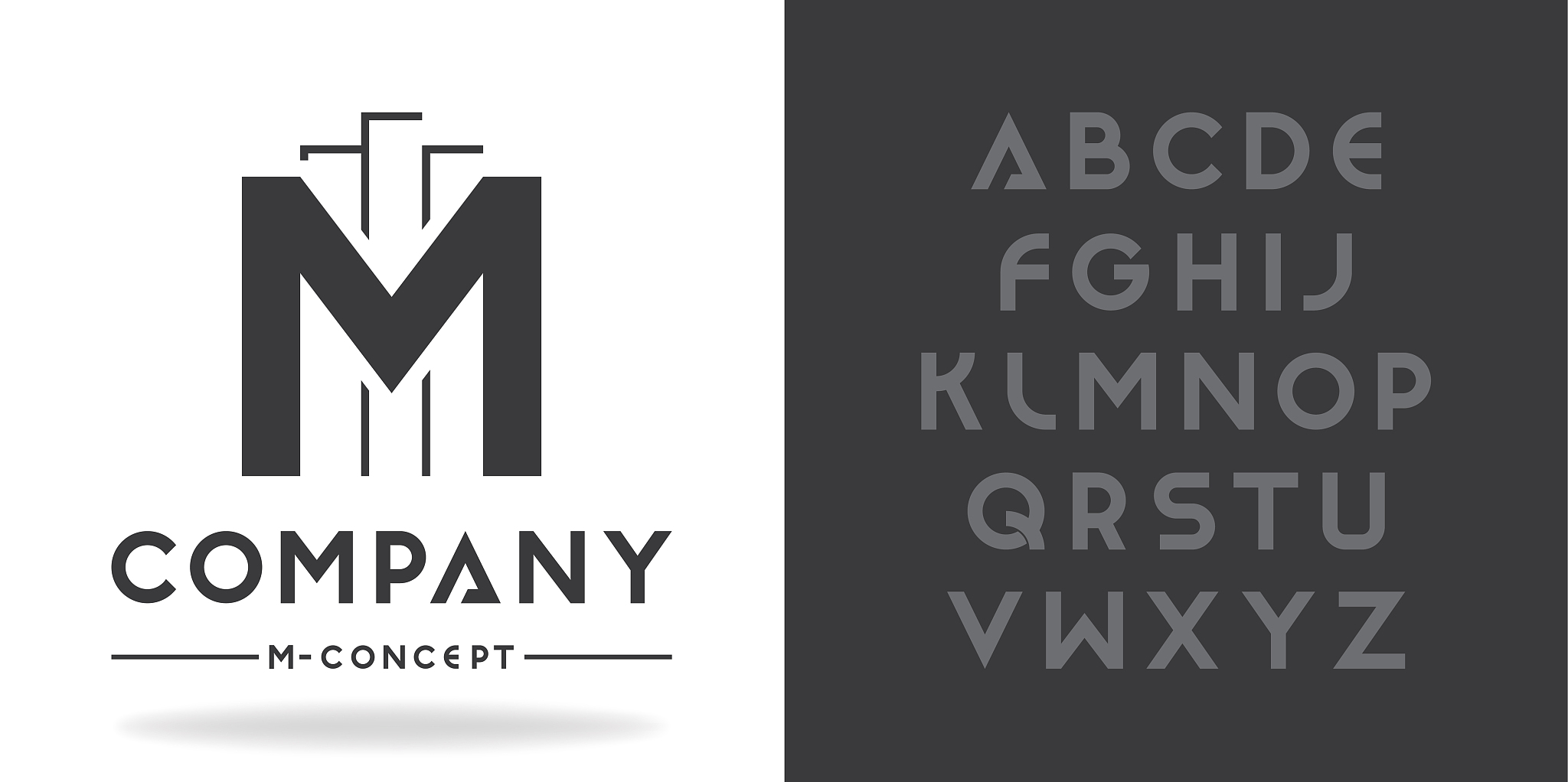 real estate, business logo template. font character design with 