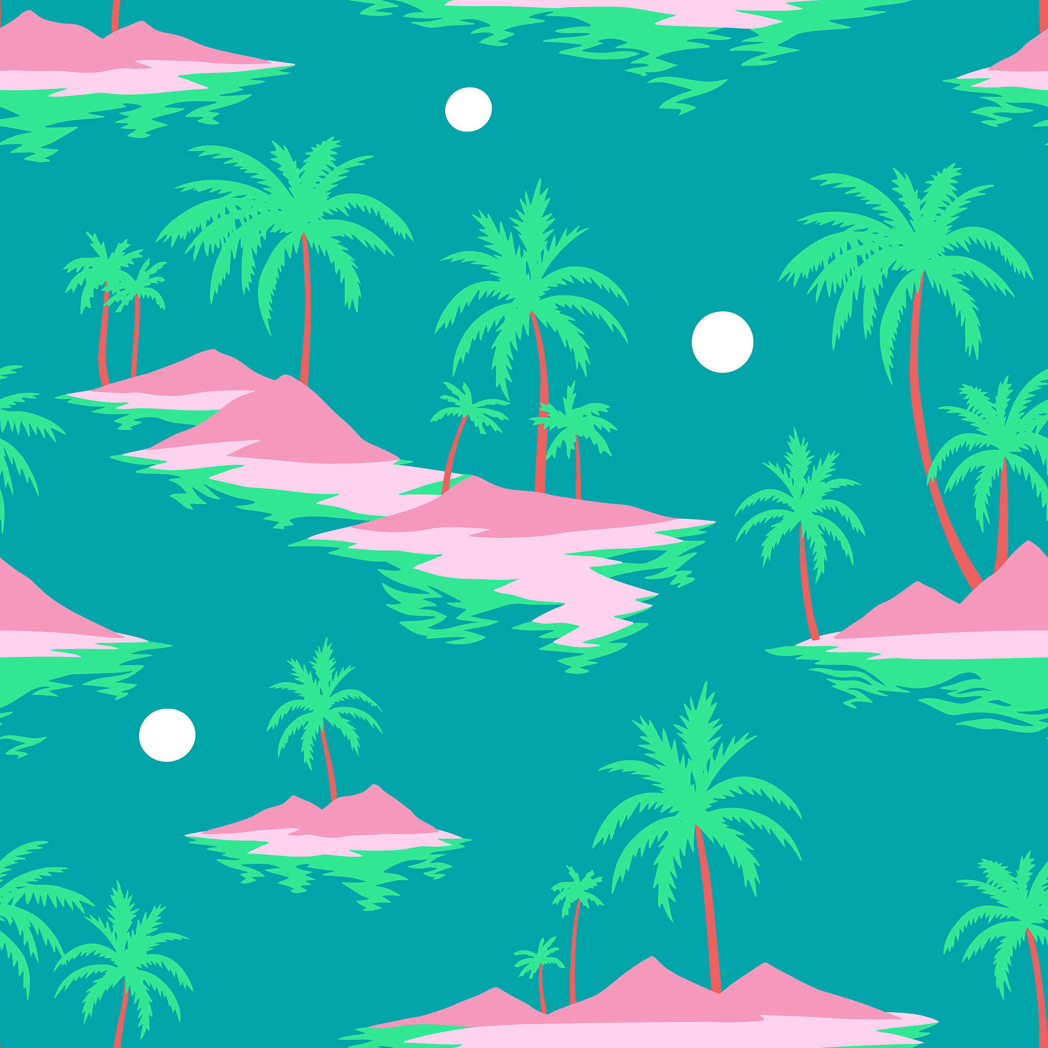 海南插画配色方案：打造热带风情