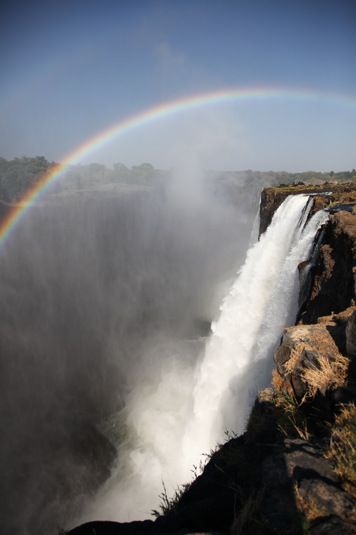 victoria waterfall and zambezi river