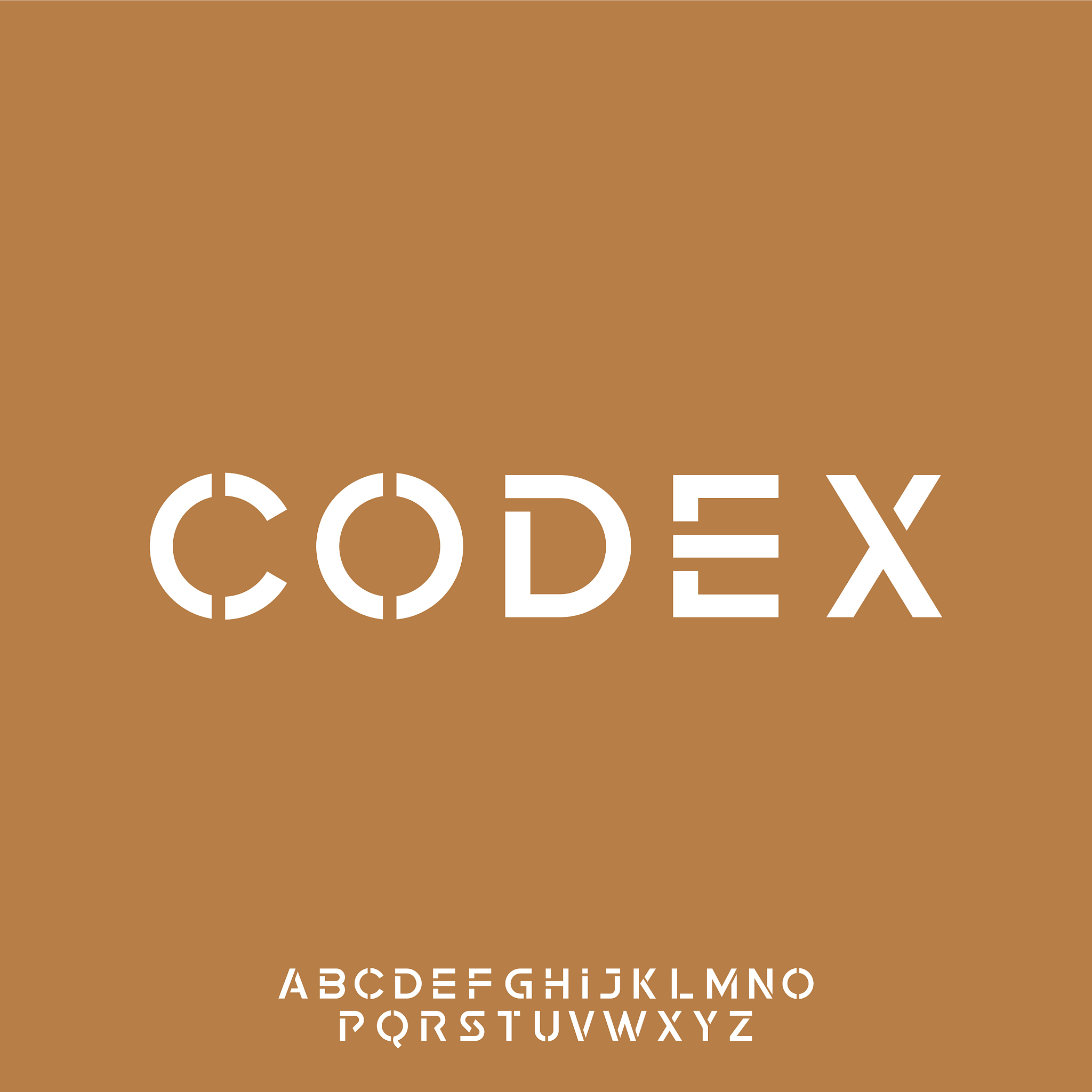 codex modern futuristic typeset display font
