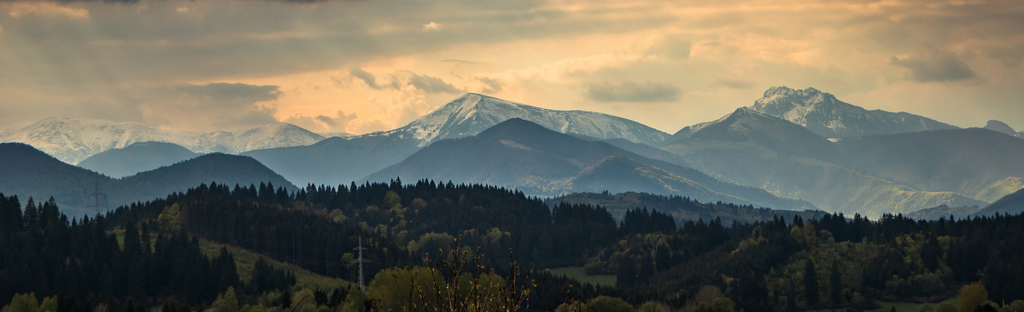 high tatry mountain in poland in may