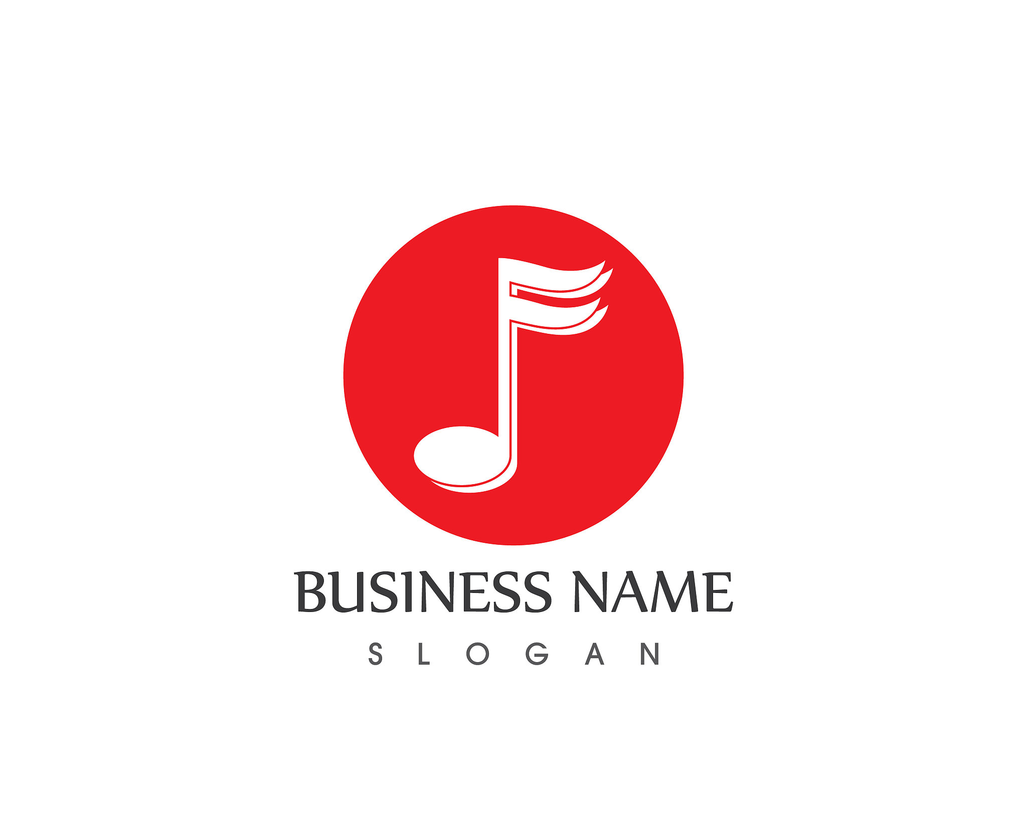 music note icon template