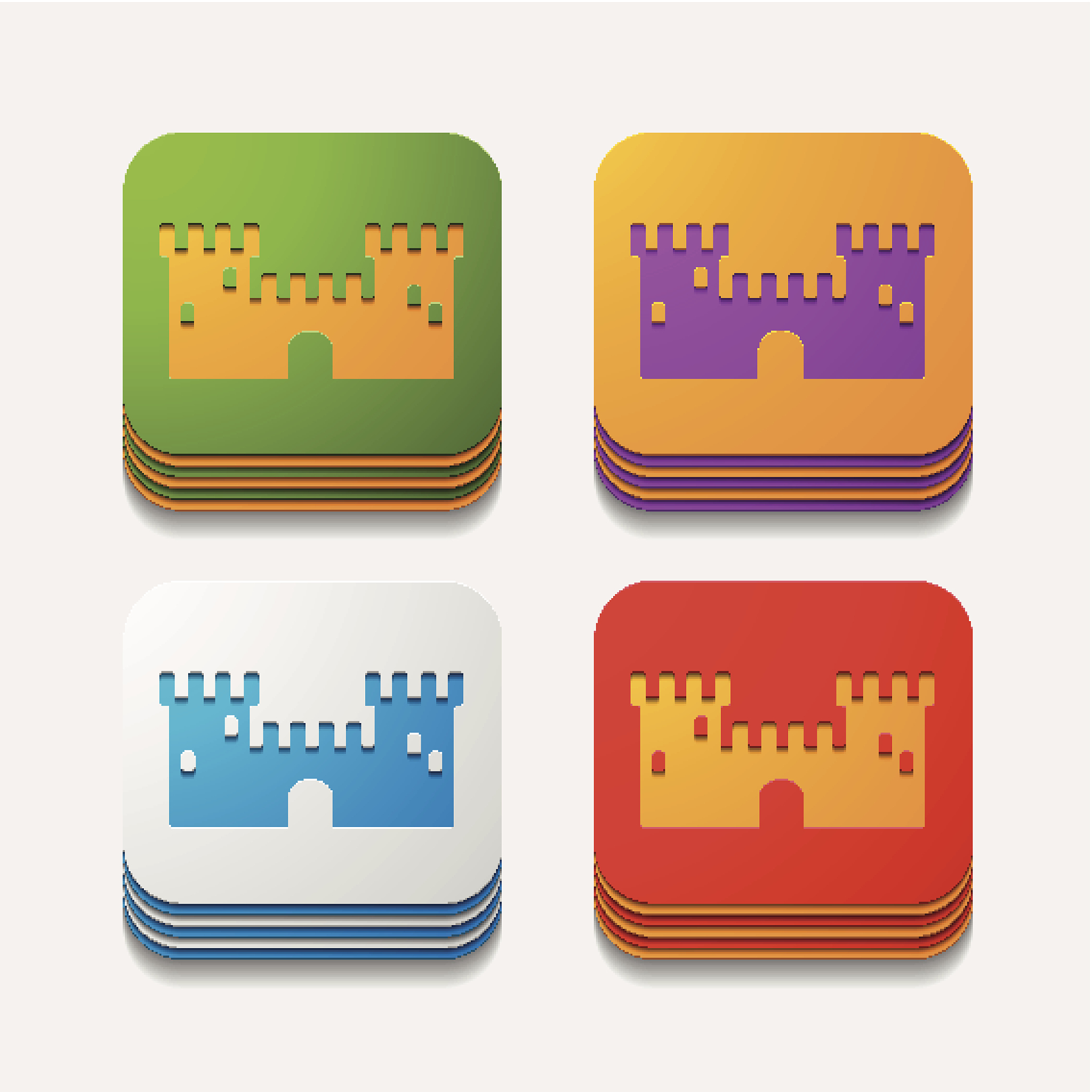 square button: fortress
