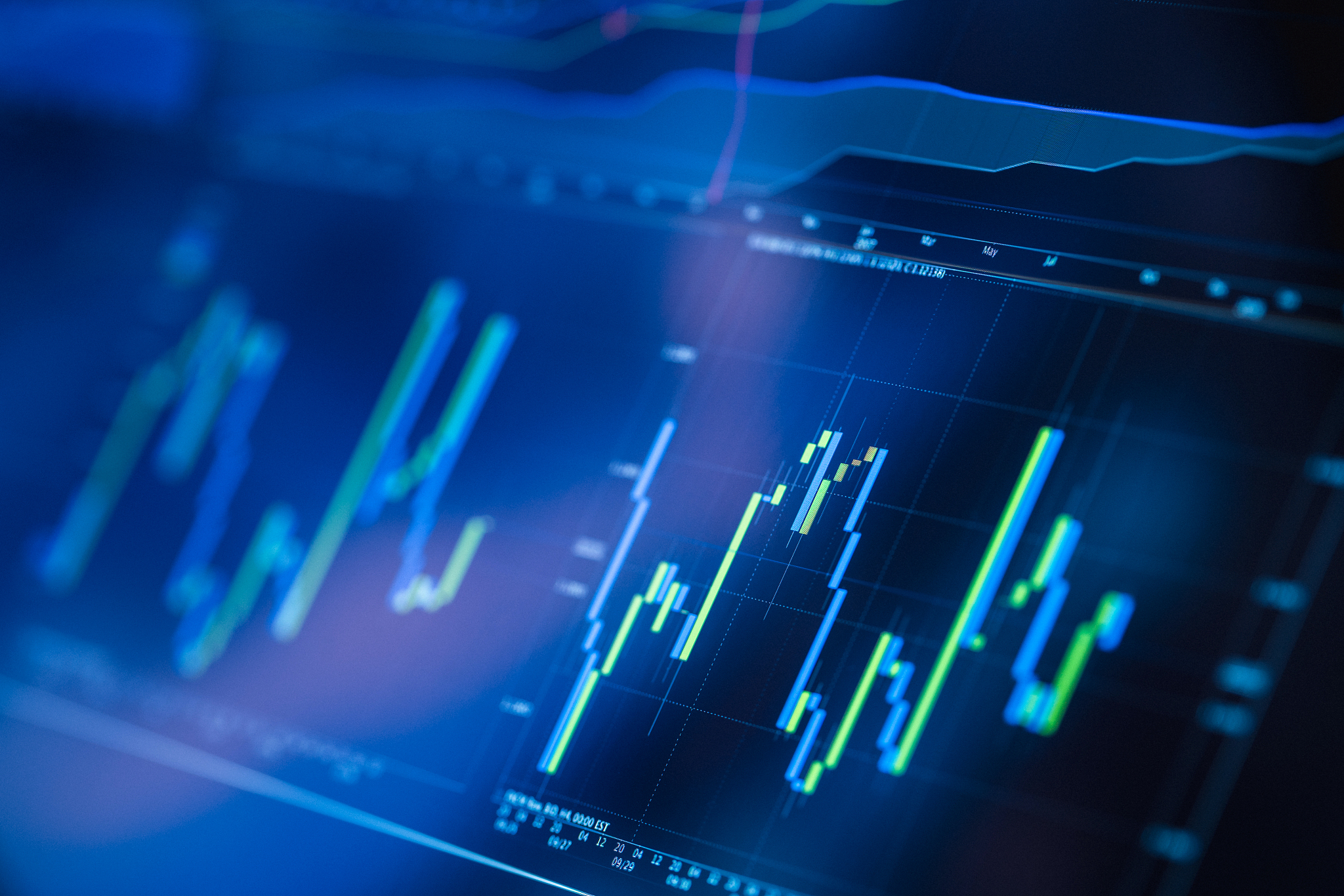 financial data analysis chart