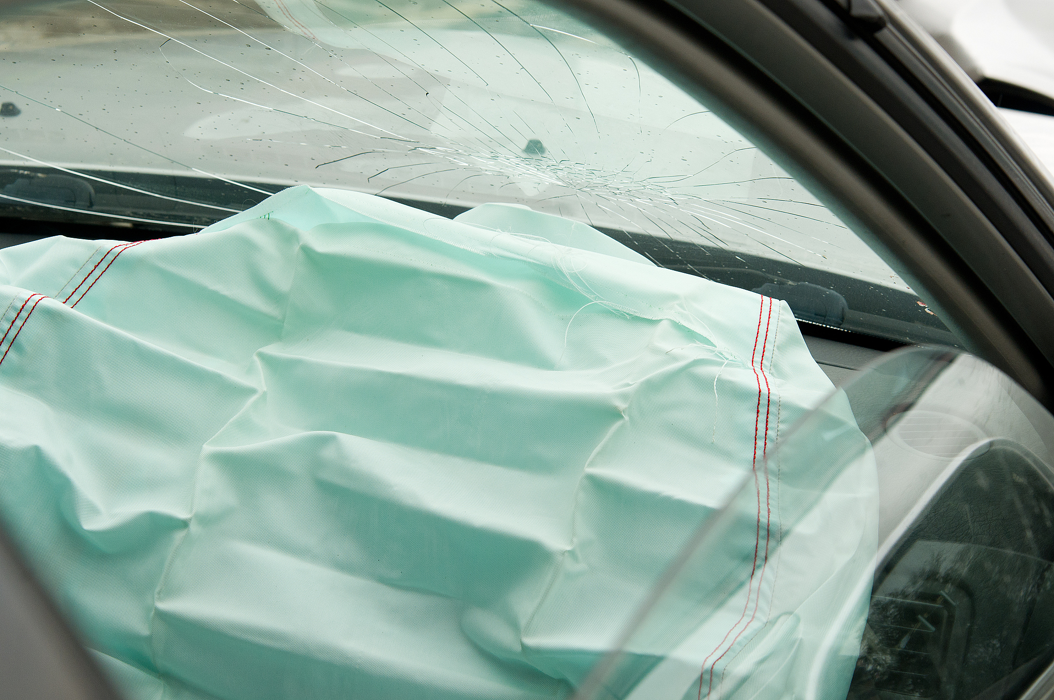 deployed airbags car accident aftermath
