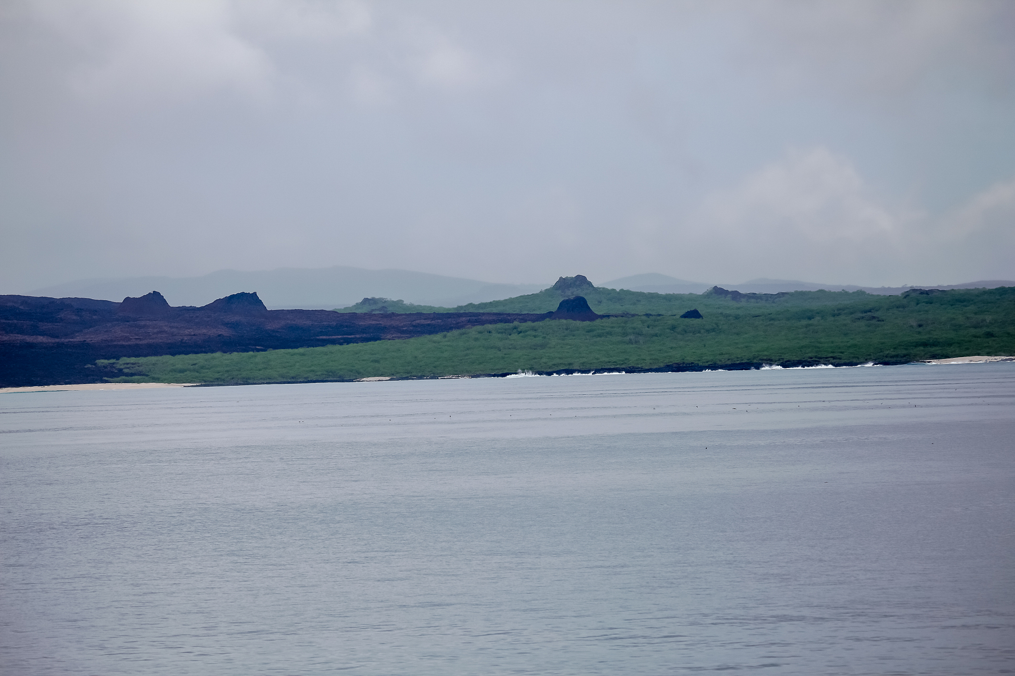 volcanic craters on the island san cristóbal