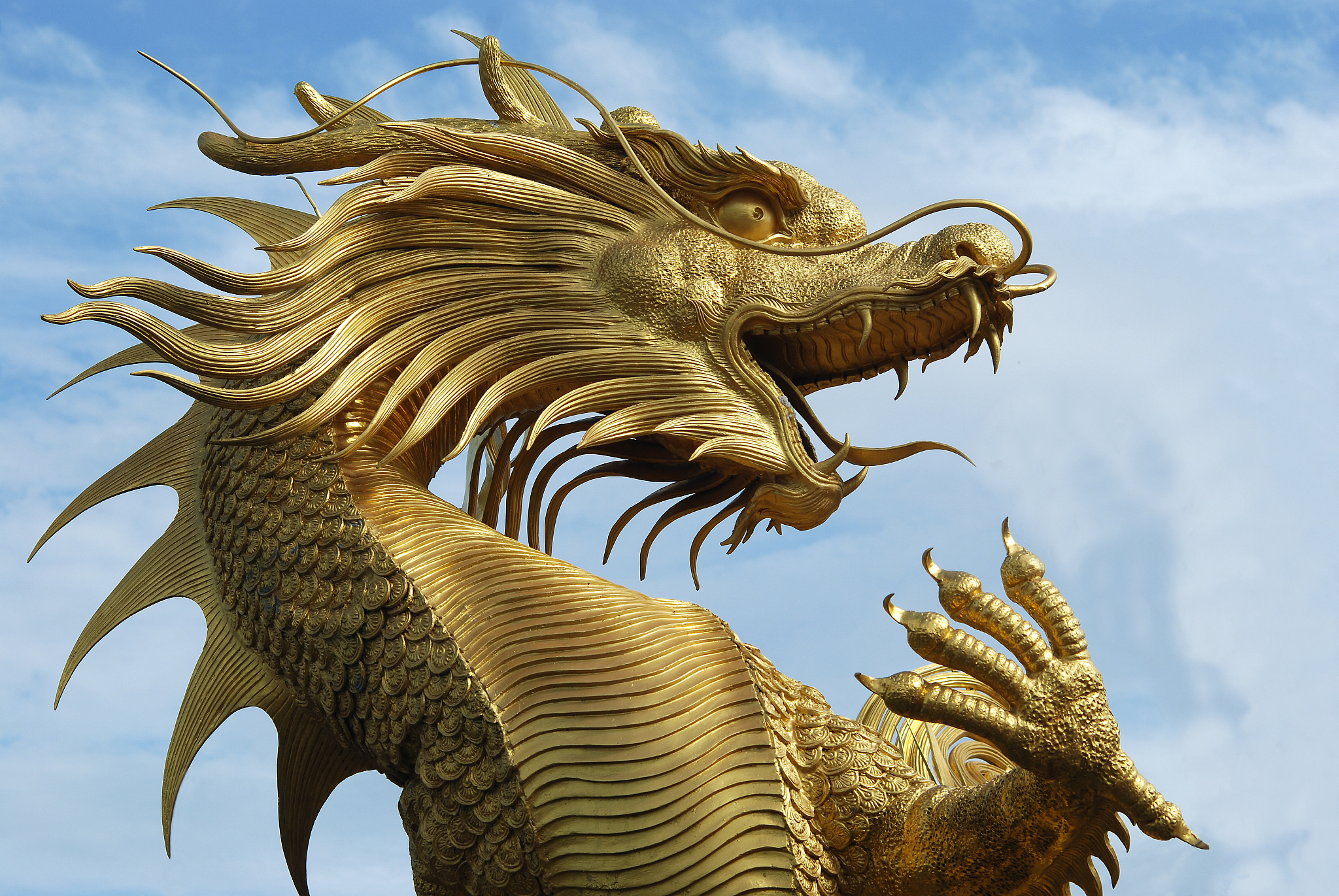 chinese dragon in temple.