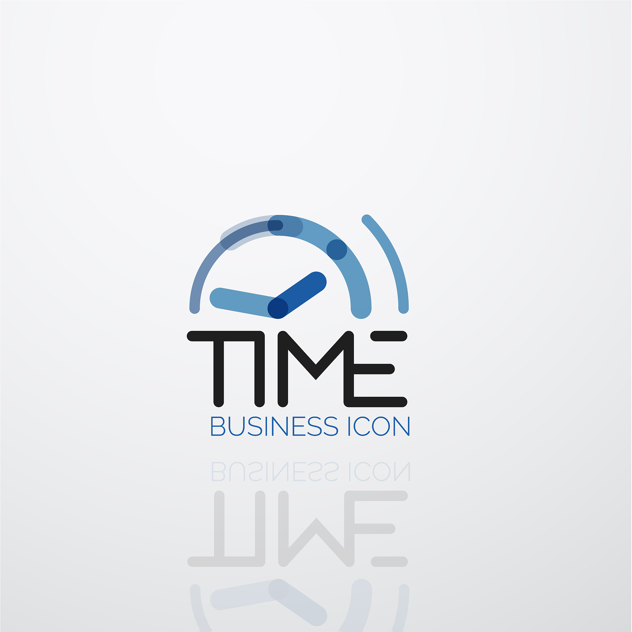 abstract logo idea time concept or clock