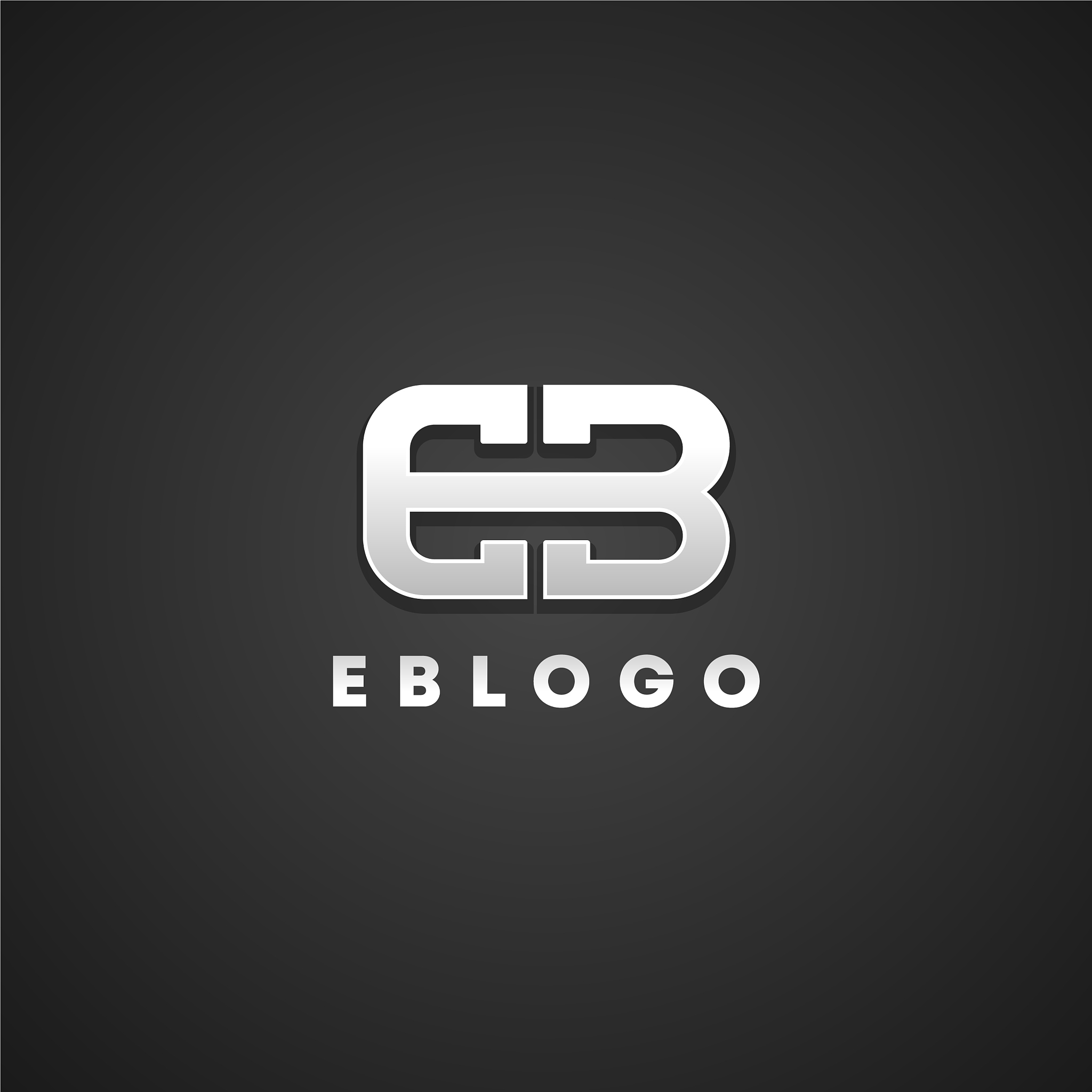 eb letter logo design template