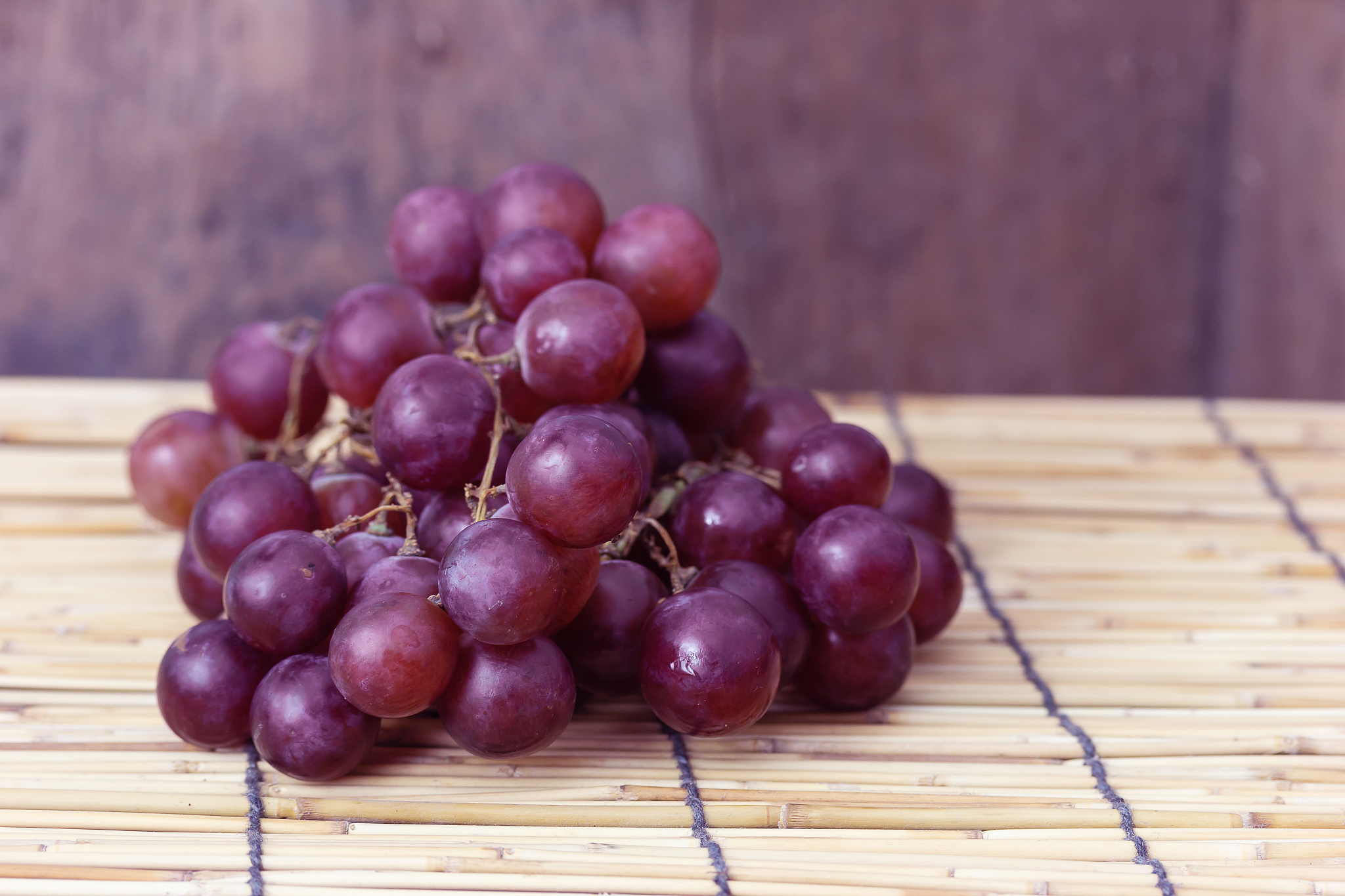 purple grapes from the farm