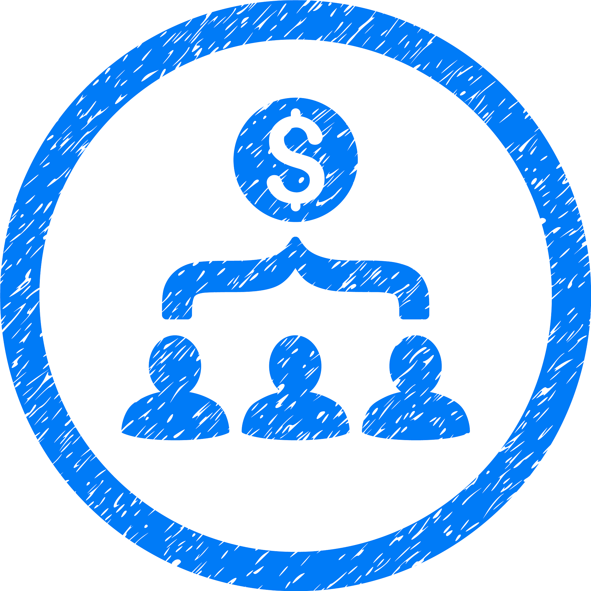 sales funnel rounded grainy icon