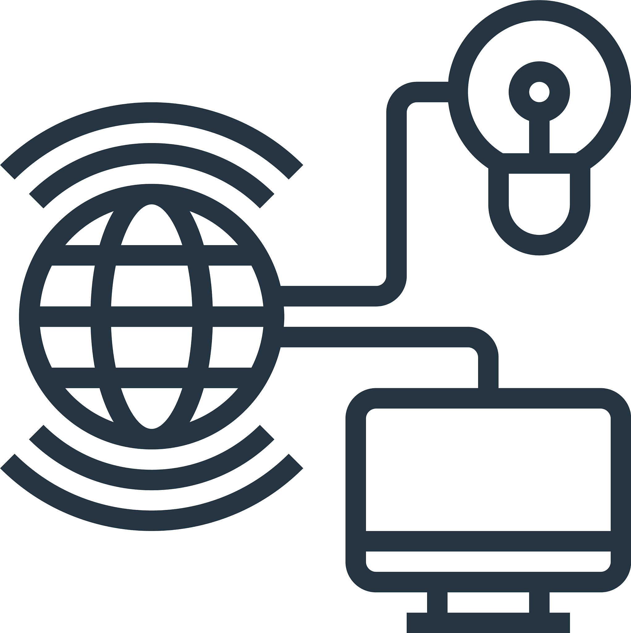 internet things icon isolated on white