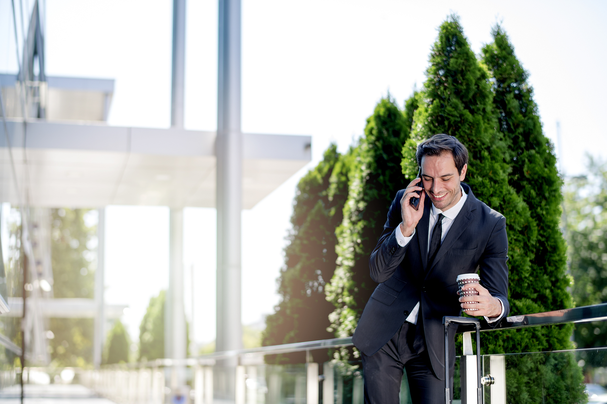 businessman using smart phone