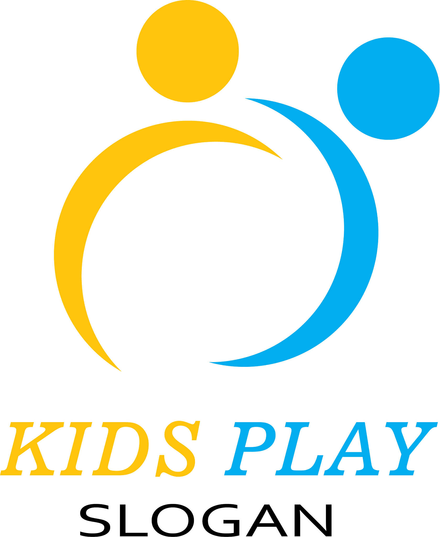 kids play logo template