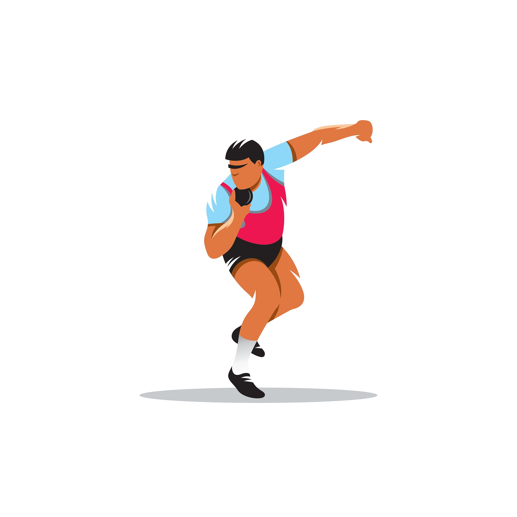 铅球比赛特色加油稿51字