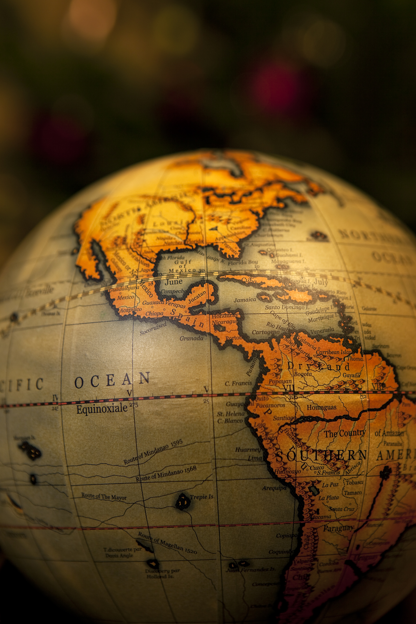 vintage world globe