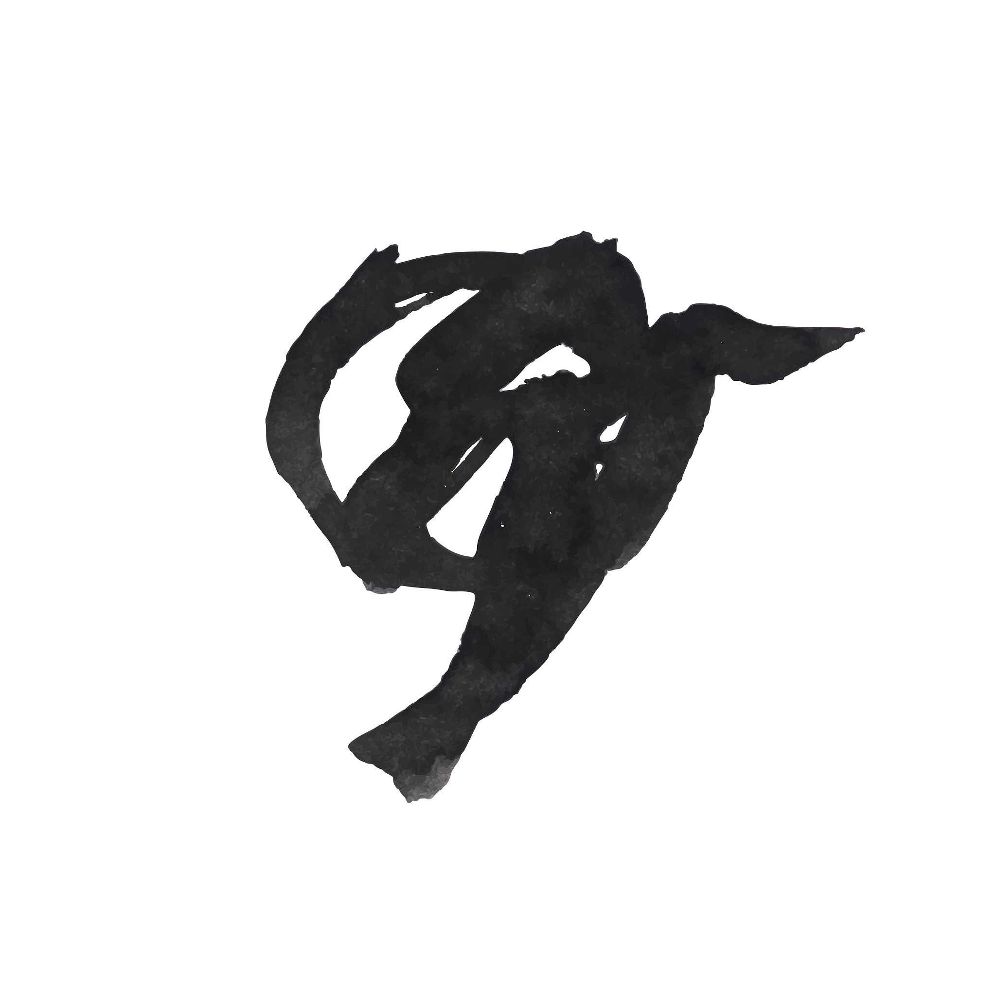 grunge ink pen stroke