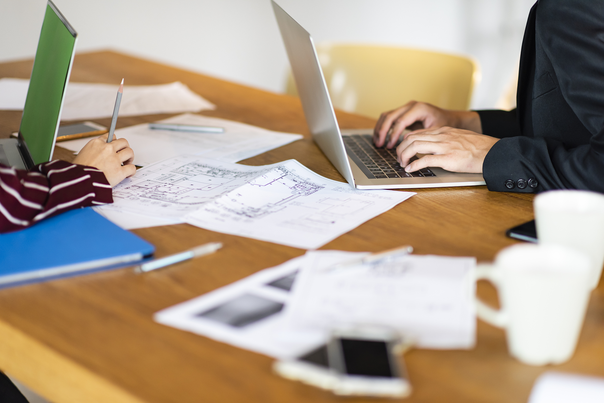 people working in coworking space