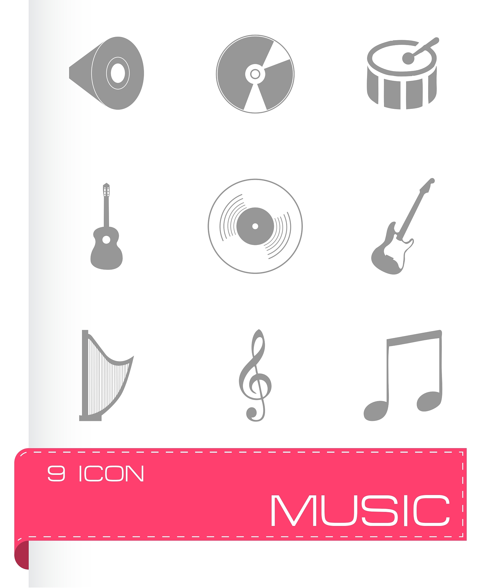 music icons set
