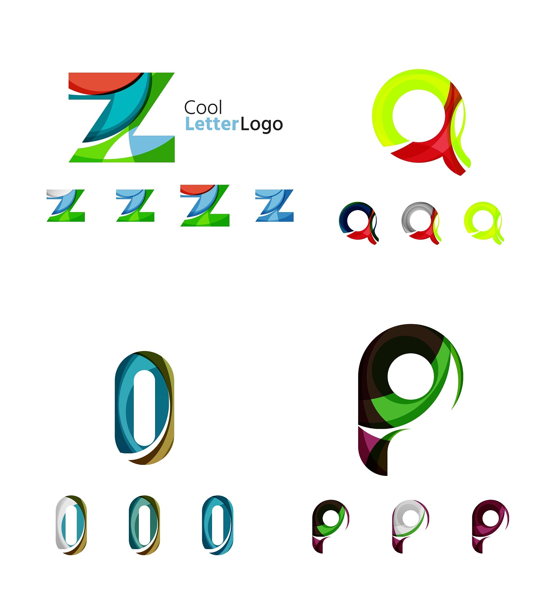 letter business emblem collection