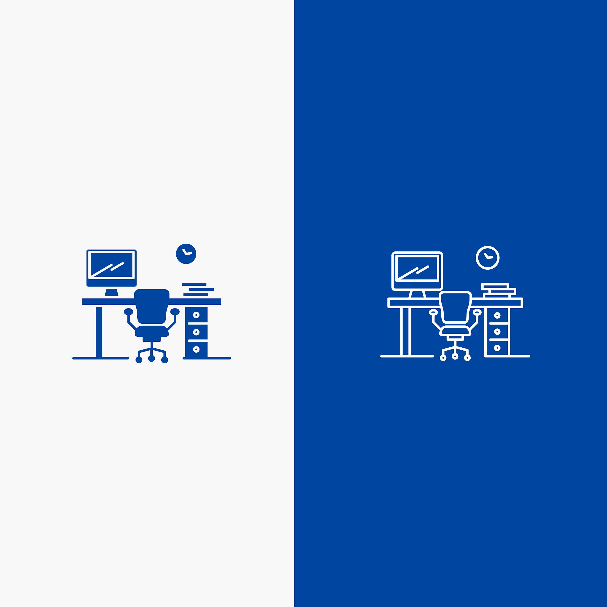 office space chair office table room line and