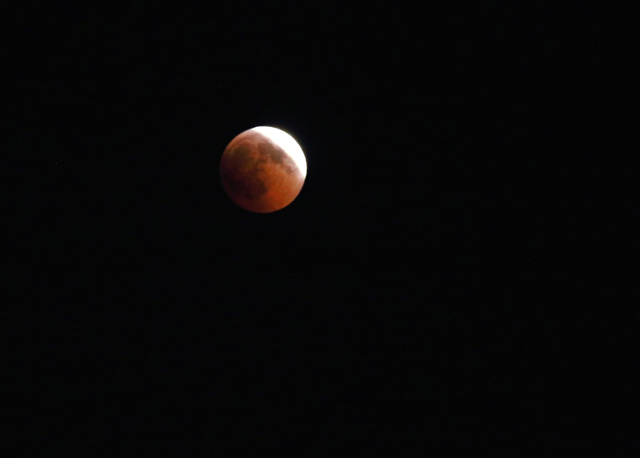 moon eclipse at night