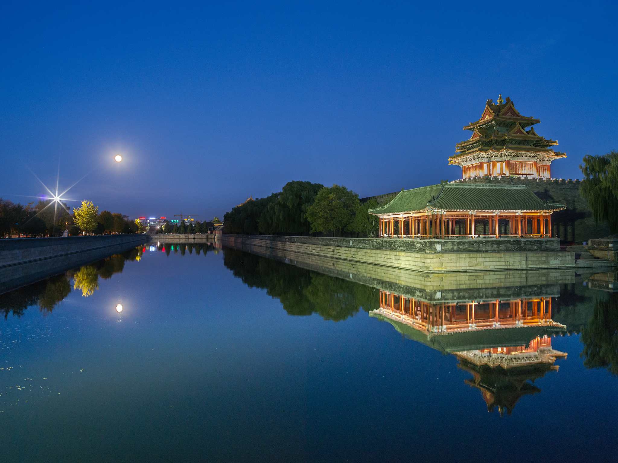 故宫角楼,月光,故宫,月亮,亚洲,<strong>北京</strong>,著名景点,国际著名景点,宫殿