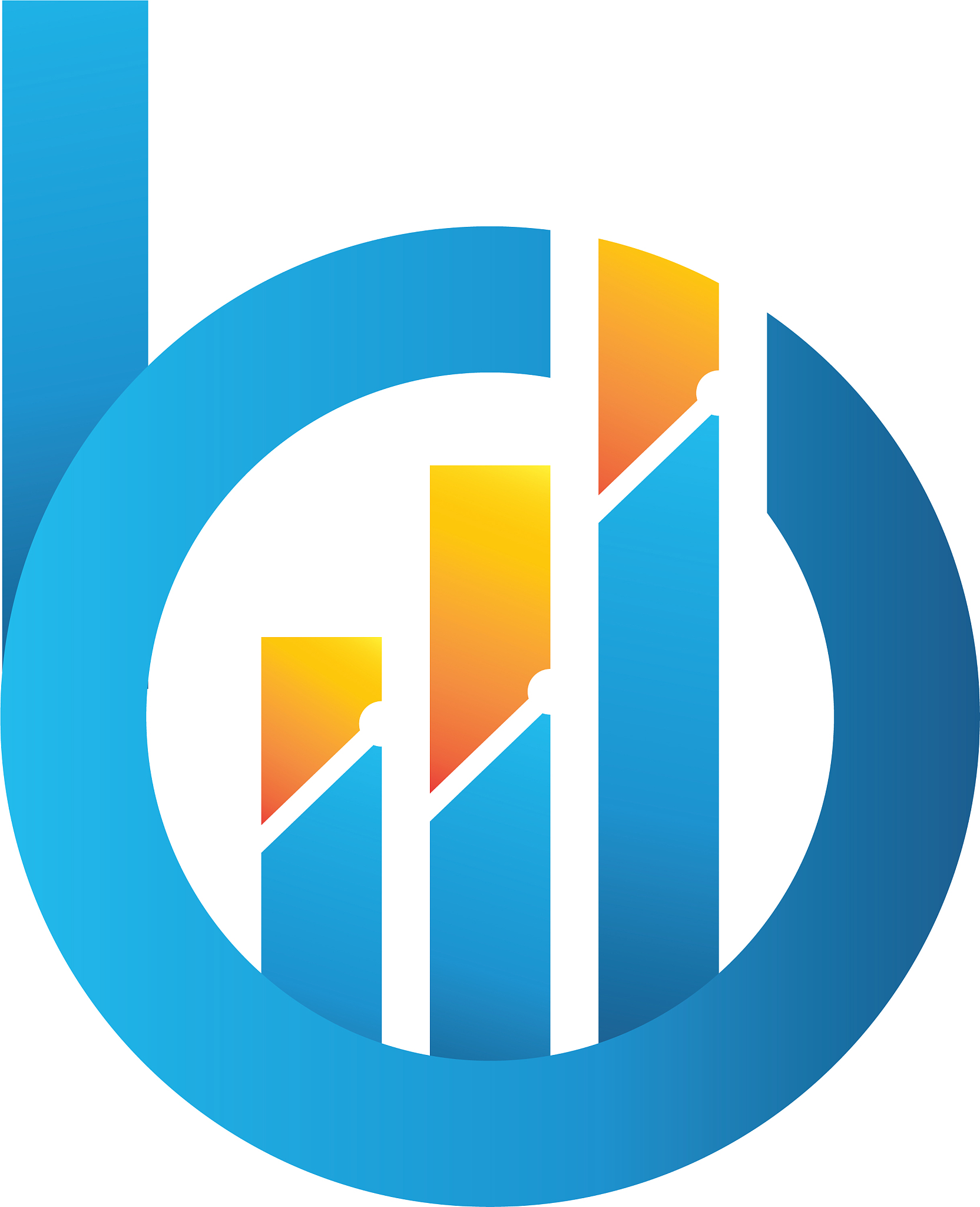 consulting initial b logo template