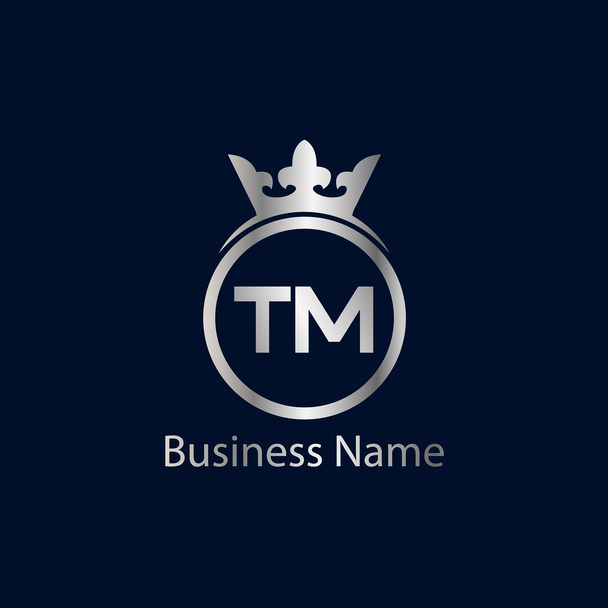 initial letter tm logo template design